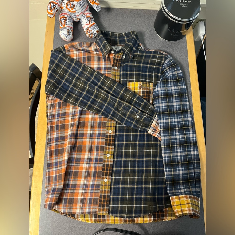 Men Bape Flannel